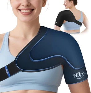 Hilph Shoulder Ice Pack Wrap Rotator Cuff Cold Therapy Double-Layer Gel (S/M) - Picture 1 of 7