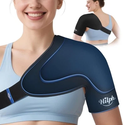 Hilph Shoulder Ice Pack Wrap Rotator Cuff Cold Therapy Double-Layer Gel (S/M) - Image 1 of 4