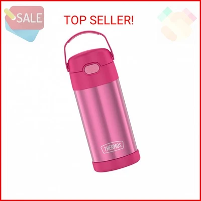 THERMOS FUNTAINER Water Bottle with Straw - 12 Ounce - Kids Stainless Steel Vacu - Image 1 of 2