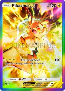 Pikachu Pokemon Pocket Non Holo Card VMAX EX GX ACG V Star custom - Picture 1 of 3