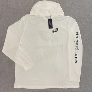 Vineyard Vines Mens 2XL Philadelphia Eagles Fly Eagles Fly Hooded Shirt New - Picture 1 of 10