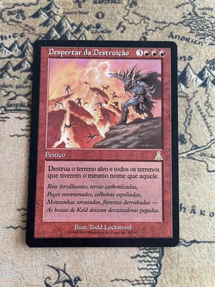 MTG Magic Wake of Destruction NEAR MINT! (Urza's Destiny, Portuguese) RARE - Image 1 of 2