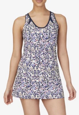FILA Women’s Back Spin Full Coverage Tennis Dress Bavy/Leopard Active NWOT XS - Image 1 of 4