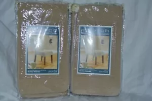 TWO Stretch Short Dining Chair Furniture Cover Cream Stretches Cream - NIP - Picture 1 of 1