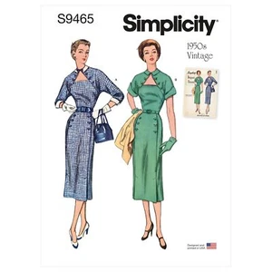 Simplicity Schnittmuster 9465 Kleid Dreieck Ausschnitt Misses Größe 6-14 - Bild 1 von 3