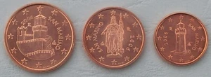 1, 2, 5, Centesimi di Euro San Marino 2006 FDC UNC Coins CF86 - Picture 1 of 1