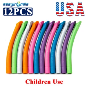 12X Saliva Ejector Tips Dental Evacauation Strong Suction Vented Hve Tip Kid Use - Bild 1 von 9