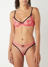 AGENT PROVOCATEUR POPPIE BRA AND BRIEF SET SIZE 36F / LARGE / AP4 / 12-14 BNWT 