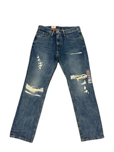 Levis 511 Slim Fit Jeans Destroyed Distressed Slim Fit Stretch Jeans 2742 - Picture 1 of 3