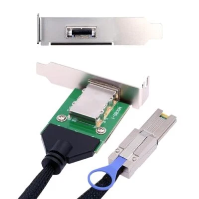 External Mini SAS SFF-8088 Male to SFF-8088 Female Extension Cable PCBA with ... - Image 1 of 4