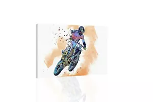 Motocross II - CANVAS OR PRINT WALL ART - Picture 1 of 2