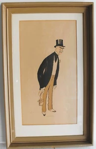 GEORGE GOURSAT SEM ANTIQUE POCHOIR LITHOGRAPH PENCIL ENTITLED DUC DE LA FORCE - Picture 1 of 8