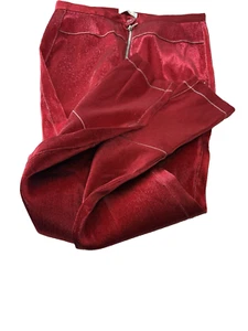 Area NYC Women's Embellished Red Pants (M) 100% Combo Polyester Size NWT $525 - Picture 1 of 7
