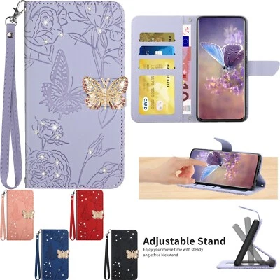 Funda tipo billetera abatible brillante brillante para Google Pixel 9 Pro XL 9A 8A 7A 6A Pro Foto 1 de 4