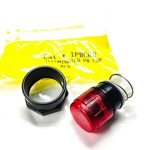 IPBCRD CONTROL CONCEPTS Illuminated Pushbutton Cap, Red - Picture 1 of 1