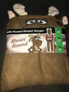 BJ's Wholesale Kids Hooded Blanket Sleeper - Moosin' Around - Moose Print - Picture 1 of 7