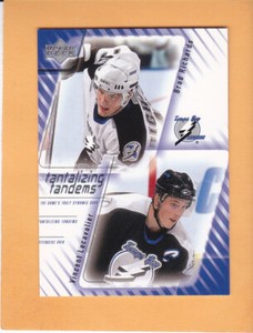 LECAVALIER RICHARDS #T10 2001 02 UPPER DECK TANDEMS TAMPA BAY LIGHTNING NM-MT