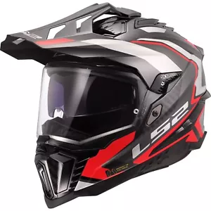 Enduro Motorcycle Helmet XXL - LS2 Explorer C Frontier II 2 MX701 - Red - Picture 1 of 8