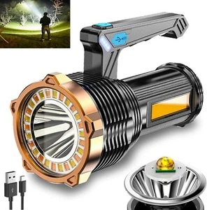Lamparas de mano recargables led linternas led alta potencia lúmenes potente NUEVO - Imagen 1 de 24