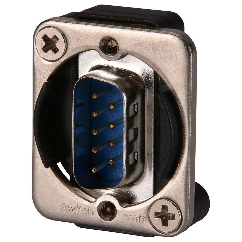 Switchcraft EHDB9MF 9-Pin D-sub Male To Female EH Panel Moun - Image 1 of 2