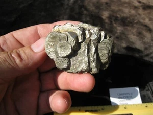LIMONITA, después de cristal de pirita, mineral, 2 x 1 1/2 x 1" 5,7 oz. / 162 g. - Imagen 1 de 3