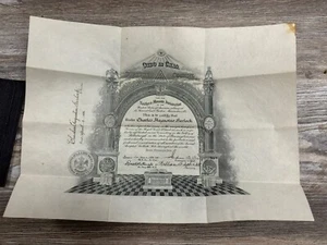 Nördliche freimaurerische Jurisdiktion Schottischer Ritus Oberster Rat Papier, Pittsburgh, PA - Bild 1 von 6