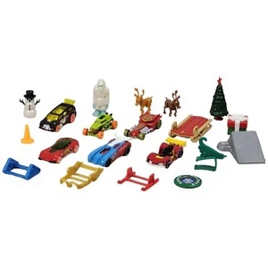Hot Wheels Advent Calendar 6 Cars & 14 Accessories - Mattel - Picture 1 of 7