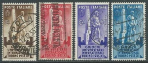 1933 REGNO USATO GIUOCHI UNIVERSITARI 4 VALORI - R2-10 - Imagen 1 de 1
