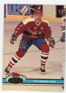 1991-92 Stadium Club Capitals Hockey Card #351 Tim Bergland - Picture 1 of 2