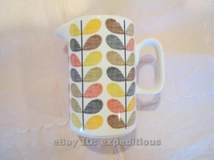 NEW IN BOX ORLA KIELY CLASSIC MULTI STEM 1.5L EARTHENWARE CERAMIC PITCHER RARE - Picture 1 of 9
