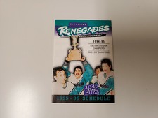 RS20 Richmond Renegades 1995/96 Minor Hockey Pocket Schedule - Icehouse