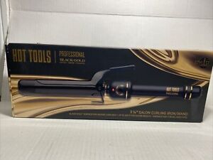 Hot Tools Professional Black Gold Curling Iron/Wand, 1-1/4 inch Gold HT1110BG