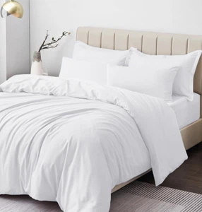 100% Duvet Cover Set COTTON King Size Duvet Cover Bedding Set Single Double King - Picture 1 of 43