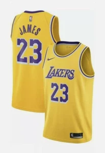 Nike Los Angeles Lakers LeBron James Icon Swingman Jersey Size 52 XL AA7099 741 - Picture 1 of 6