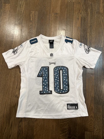 Women’s #10 DeSean Jackson Philadelphia Eagles Reebok On Field Jersey Sz S White Cover