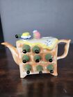 3D wine bottles tabletop eclectic weird Tea Pot MCM Kitsch Vintage Missing Lid