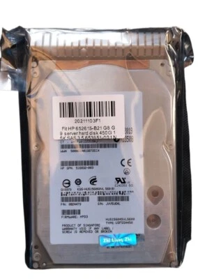 FIT 652615-B21 G8 G9 server hard disk 450GB 15K SAS 3.5 653951-001 - Image 1 of 4