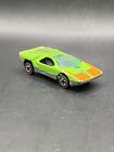 Hot Wheels Redline 1974 Carabo Flying Colors Alternate Lime Green Doors Go Up