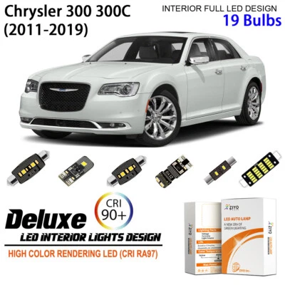 LED Interior Light Kit for Chrysler 300 300C 300S 2011-2019 White light Bulbs - Image 1 of 4