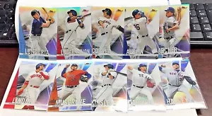 2017 Topps Feinstes Refraktor Menge (10) W / Carlos Correa, Francisco Lindor, Yu - Bild 1 von 1