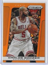 2013-14 Panini Prizm Carlos Boozer Orange Prizm Card #117 Chicago Bulls /60