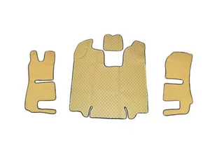LKW-Fußmatten Beiges Eco-Leder für Scania R 2013-2016 - Sitz mit Luftfederung - Bild 1 von 2