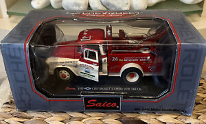 Saico 1955 Chevrolet Cameo Tow Truck Recovery Service 1:24 Scale Diecast Model