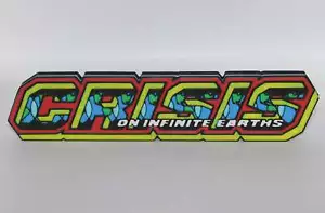 Crisis on infinite earths 3D printed Logo Sign Wall Desk Shelf Art - Picture 1 of 3