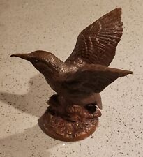 Maitland Smith Hummingbird Bronzed Hand Made Sculpture 8" x 5" Vintage And Rare