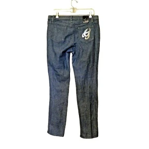 G Unit Clothing Co Jeans Juniors 15 Blue Metallic Stretch Straight Cotton - Picture 1 of 7