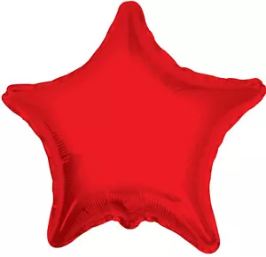 Palloncini in lamina stella tinta unita rosso 18 pollici - confezione da 5 - Foto 1 di 2