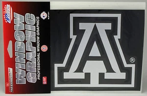 Gráfico de ventana de gatos salvajes de la Universidad de Arizona - calcomanía de vinilo cromada plateada 4x5 - Imagen 1 de 2