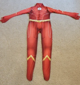 New The Flash Halloween Costume Jumpsuit Superhero Cosplay Suit Adult XL SOFT - Picture 1 of 6