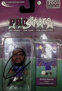 Corinthian Prostars Football Figure Winston Bogarde Chelsea Fc Autographed - Picture 1 of 3